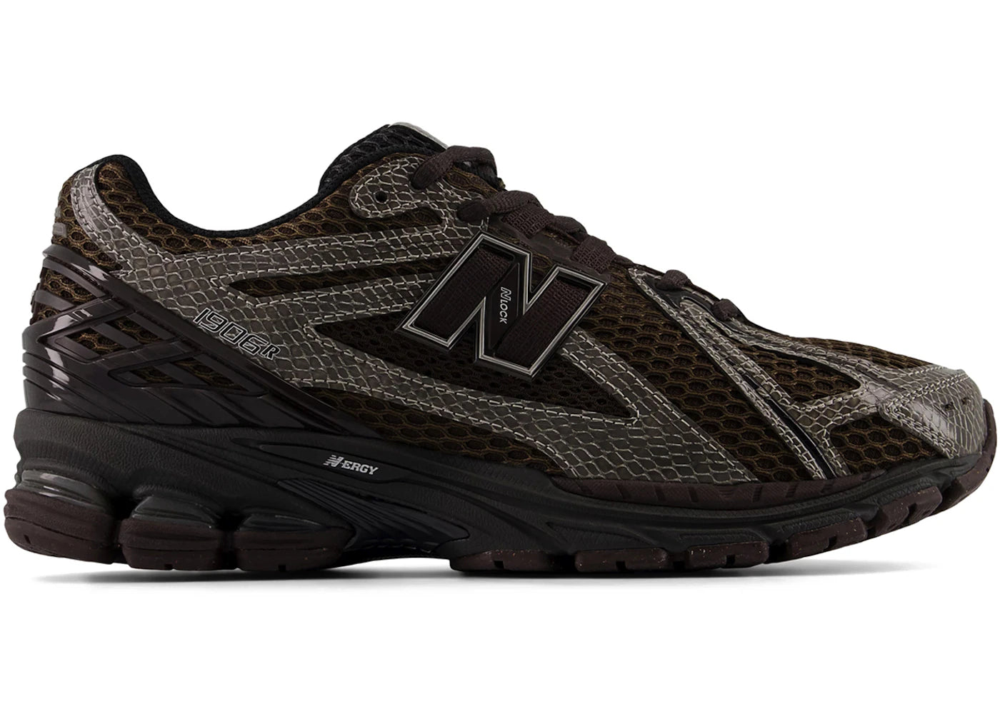 New Balance 1906R Snakeskin Thunder Brown - vue 360