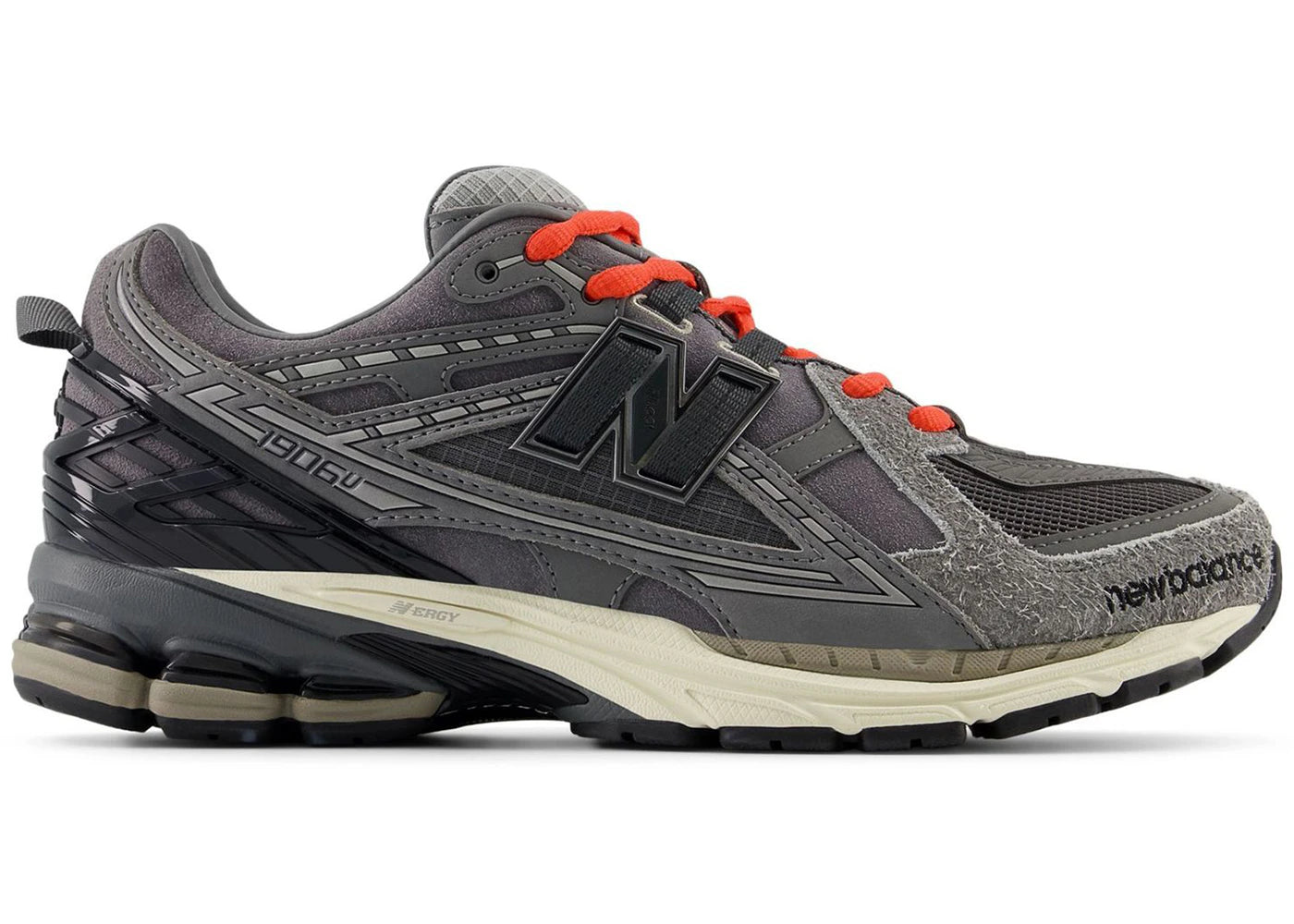 New Balance 1906U Grey Red - vue 360