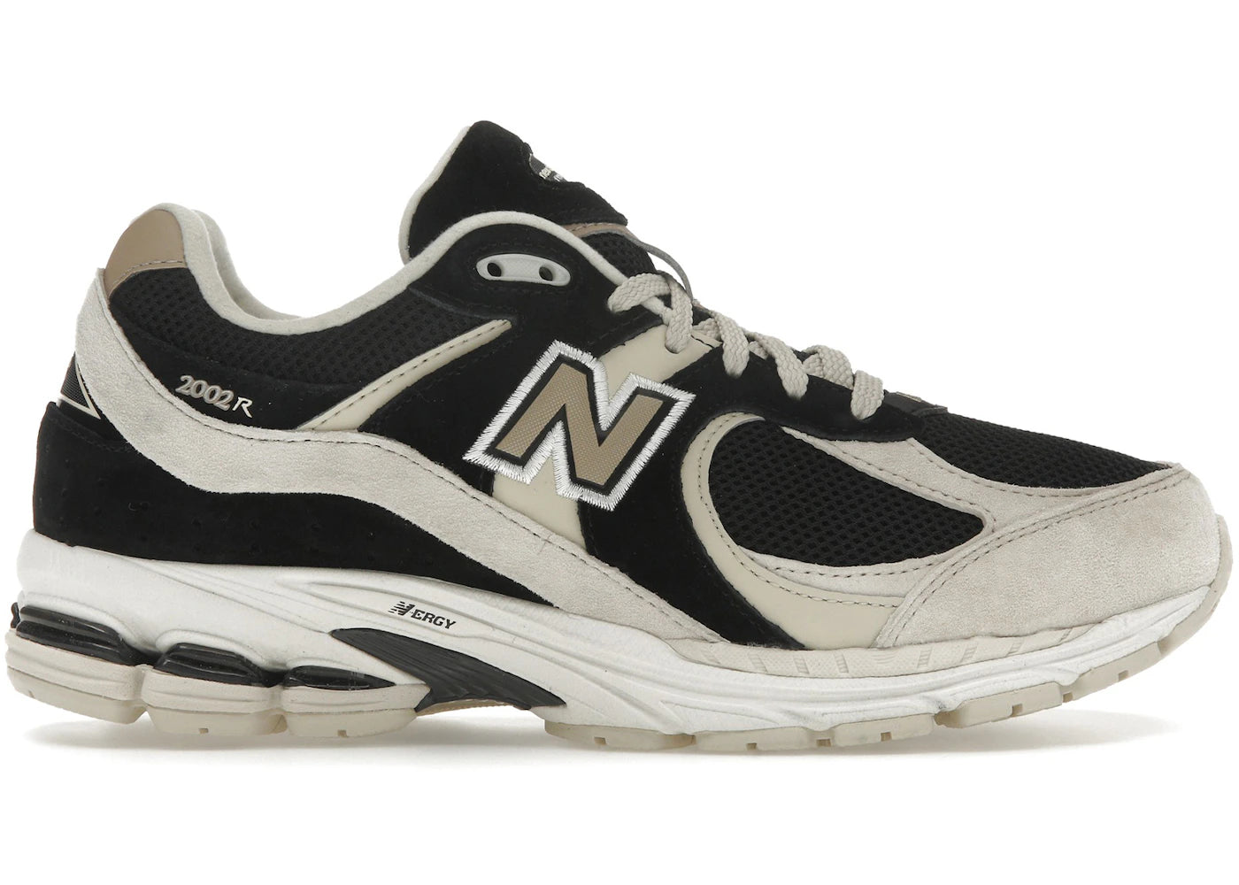 New Balance 2002R Black Beige Tan