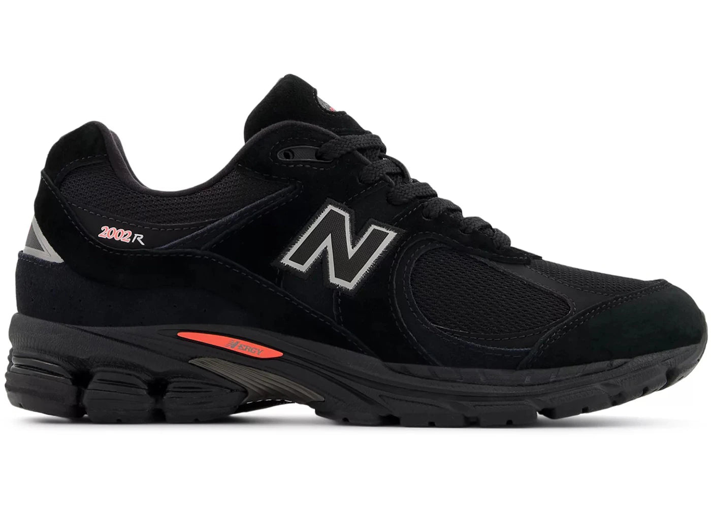 New Balance 2002R Black Castlerock Red - vue 360