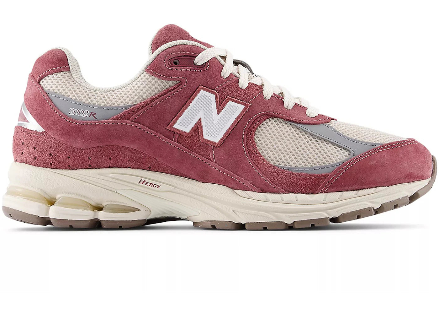 New Balance 2002R Washed Burgundy Timberwolf Slate Grey - vue 360