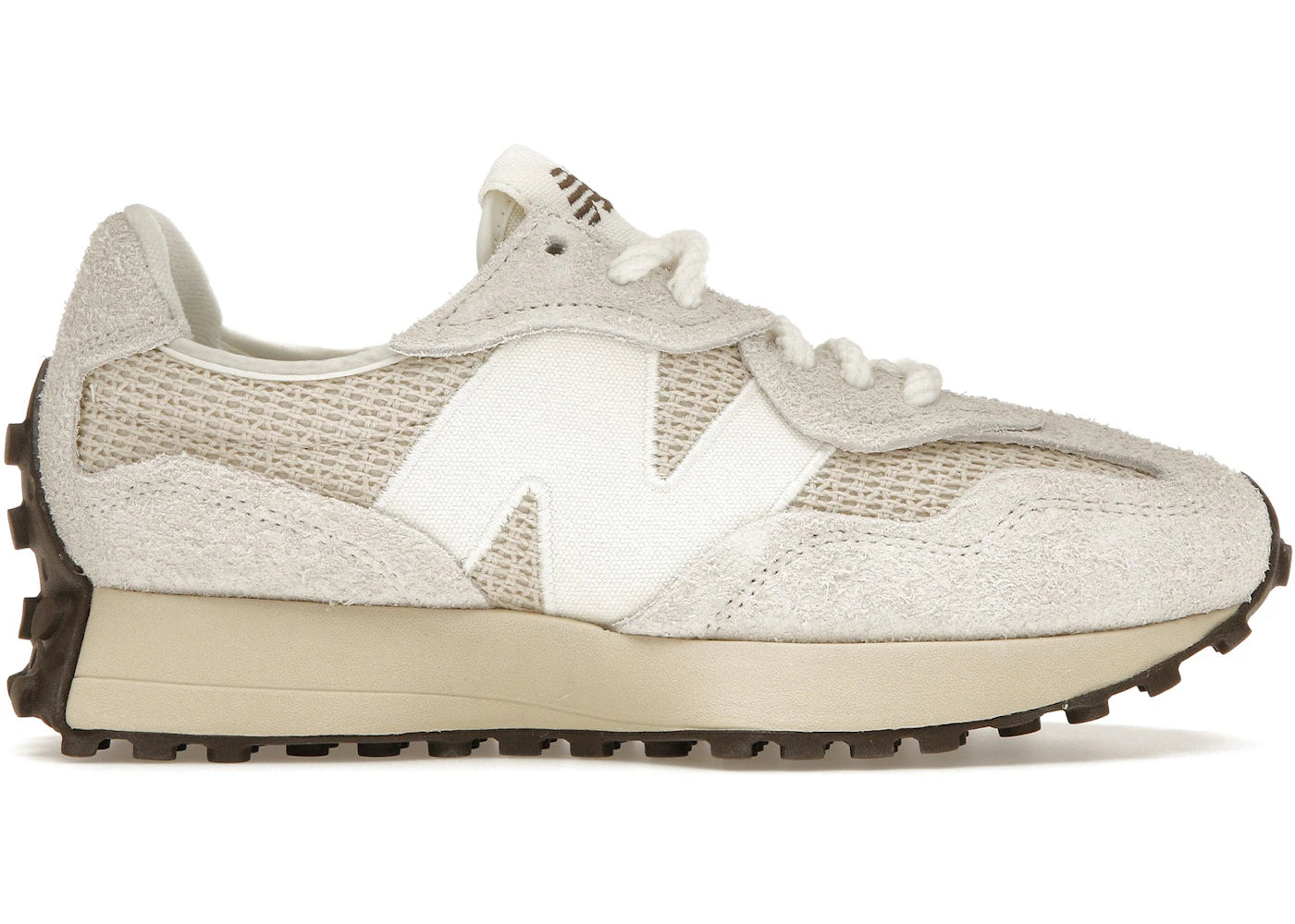 New Balance 327 Cream Brailed