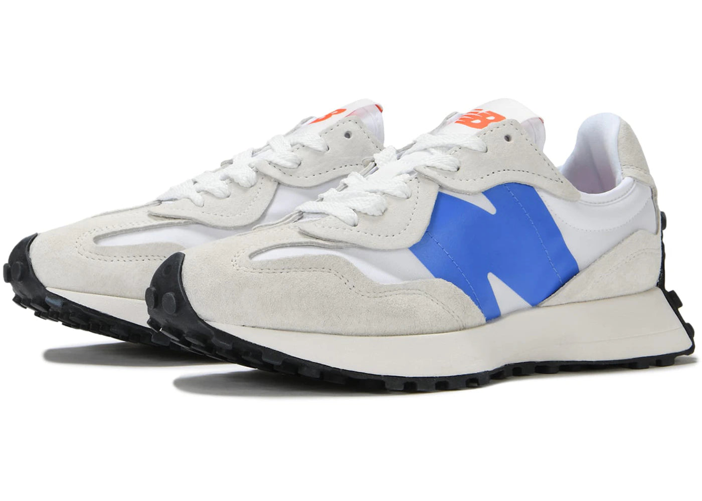 New Balance 327 White Bright Lapis - vue secondaire A