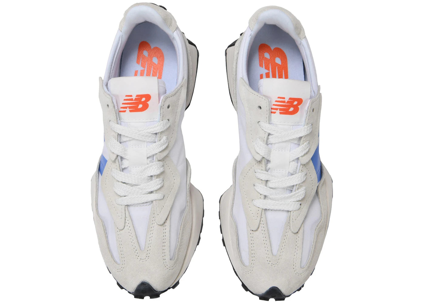 New Balance 327 White Bright Lapis - vue secondaire B