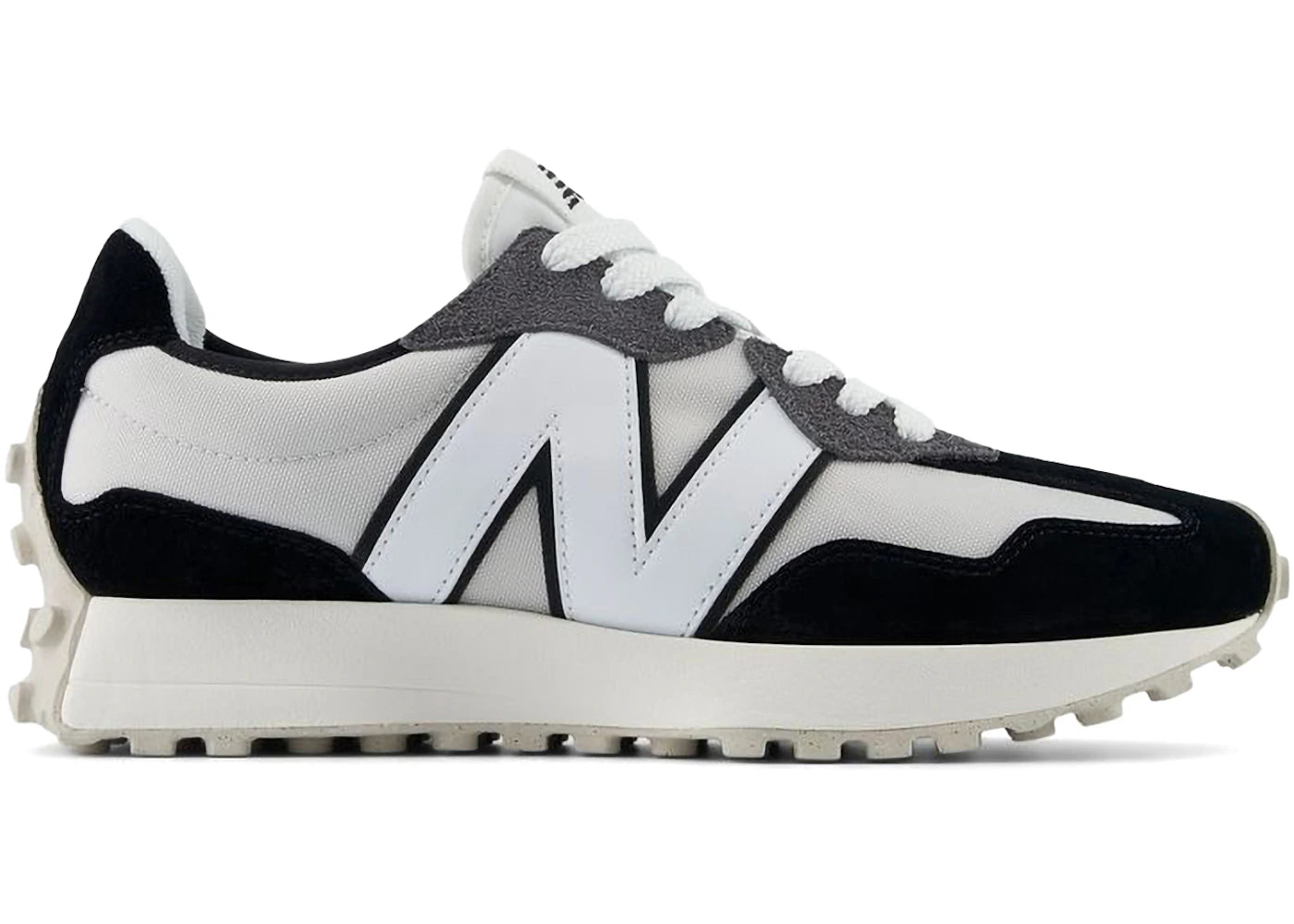 New Balance 327 White Grey Black - vue 360