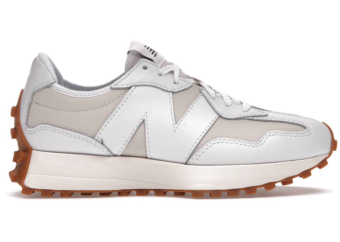 New Balance 327 White Moonbeam Gum (Women's)