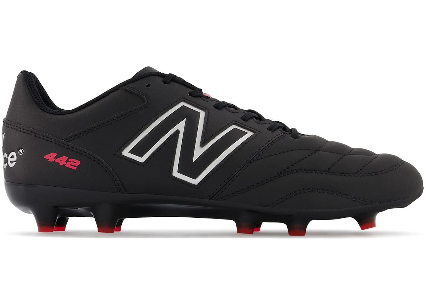 New Balance 442 v2 Team FG Black White - vue 360