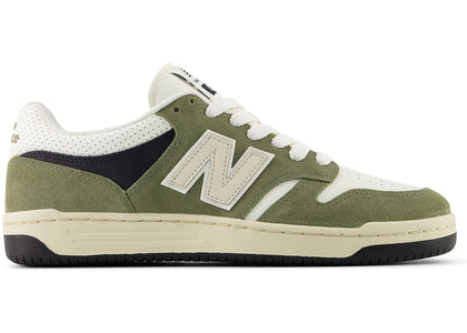 New Balance 480 Dark Olivine Sea Salt - authentic New Balance sneakers