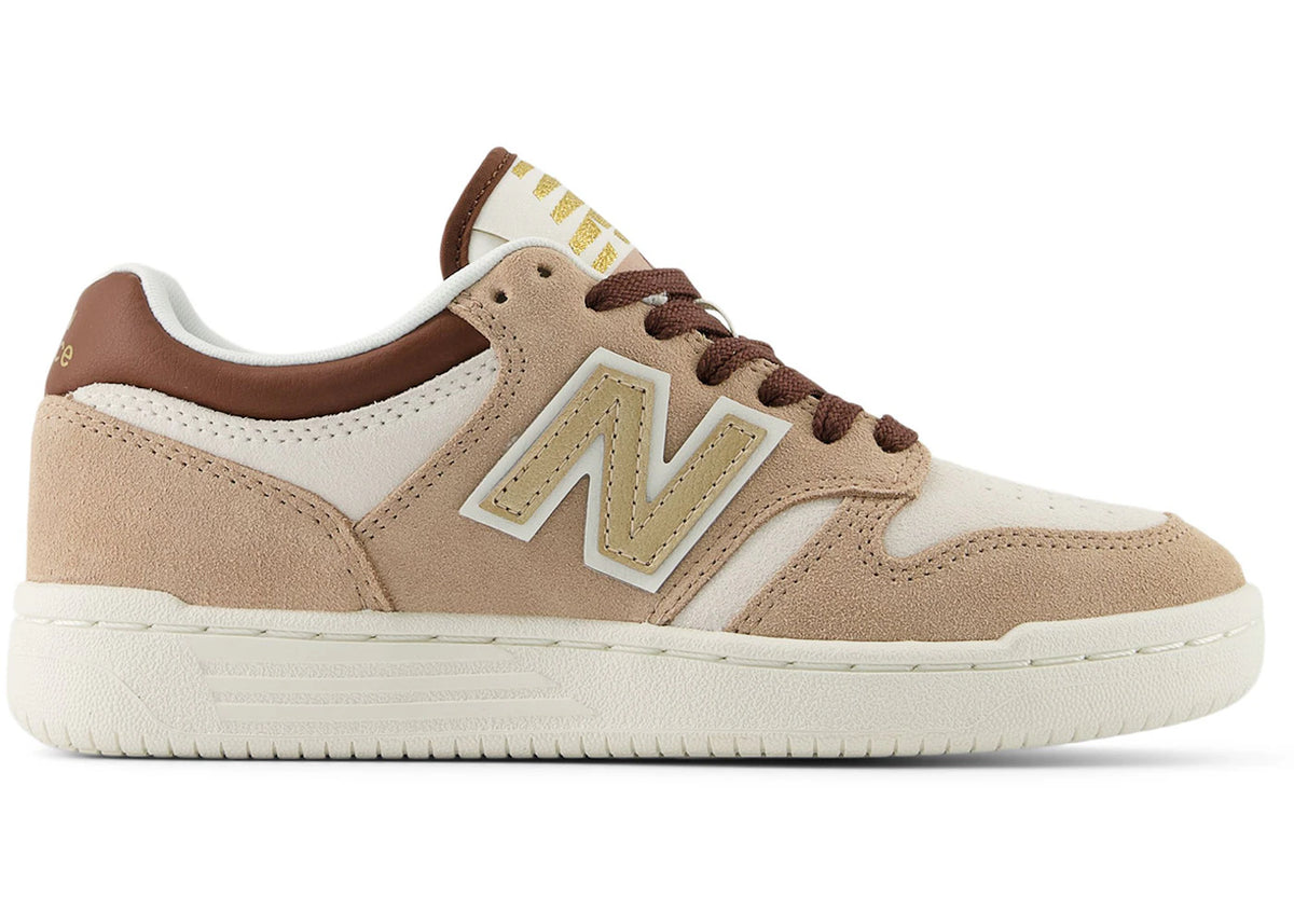 New Balance 480 Lace Flat Taupe Sea Salt Sea Salt (GS) - vue secondaire A