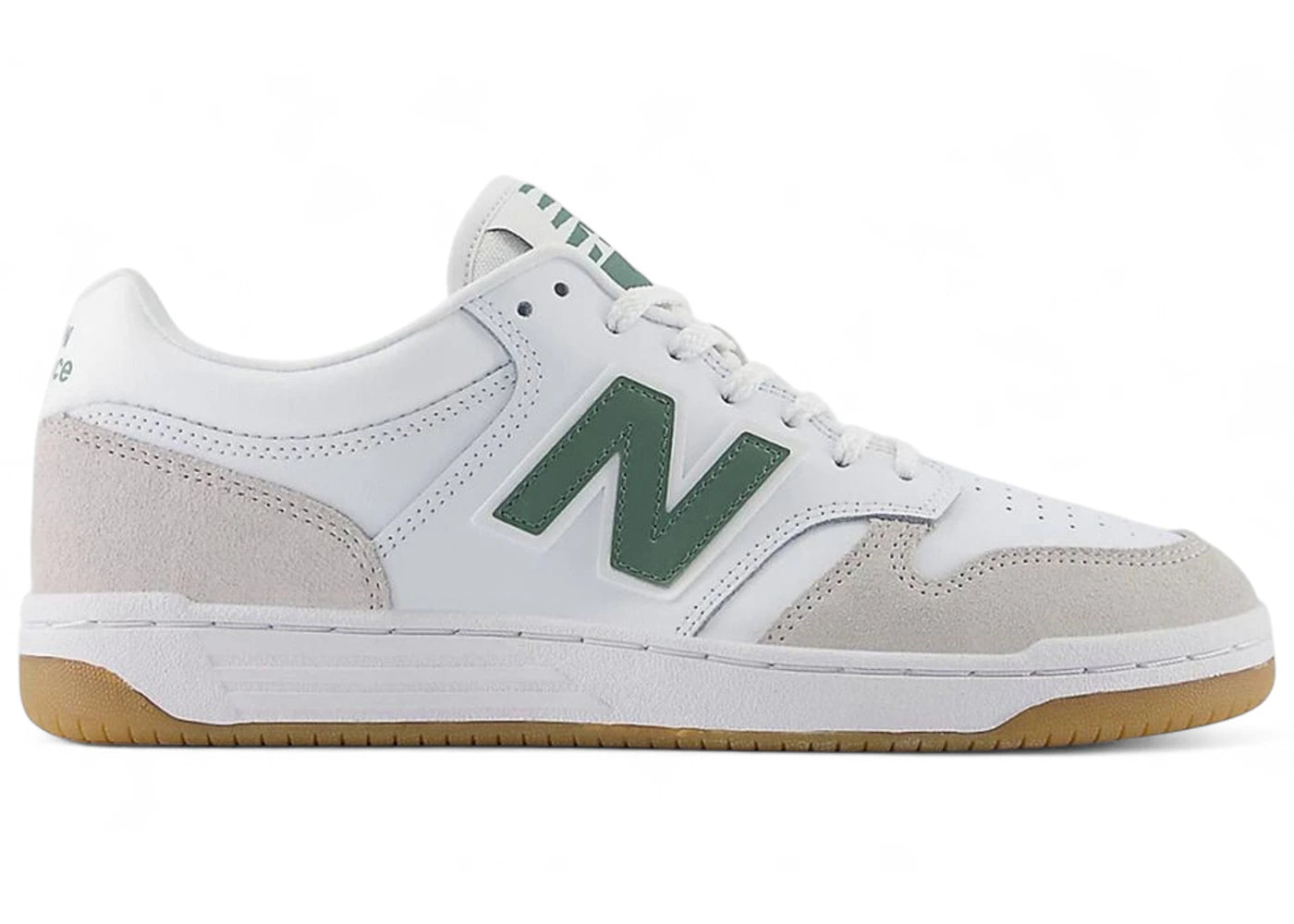 New Balance 480 White Grey Green Gum