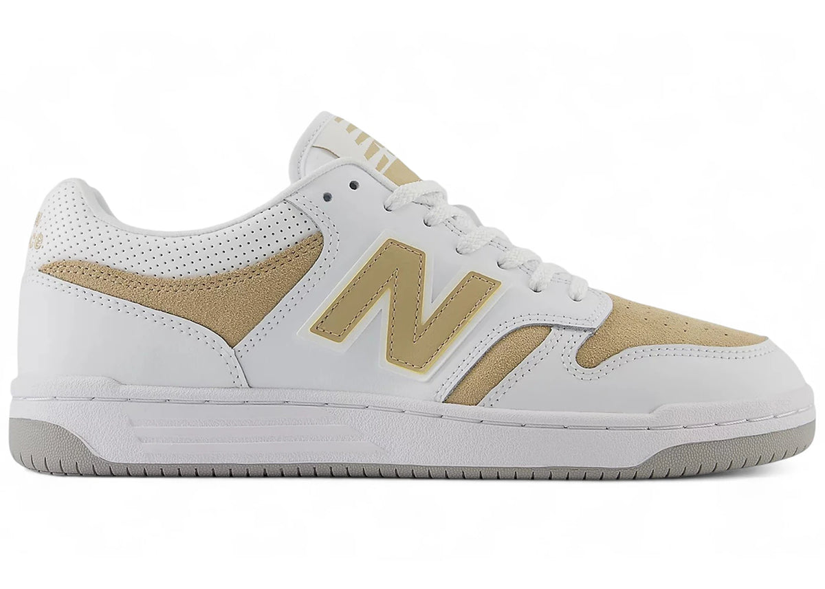 New Balance 480 White Linen Grey - vue secondaire A