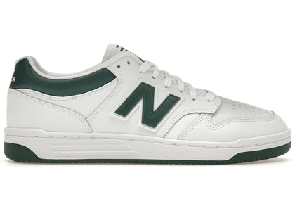 New Balance 480 White Nightwatch Green sneakers - authentic New Balance shoes