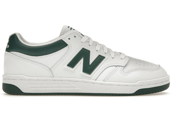 New Balance 480 White Nightwatch Green sneakers - authentic New Balance shoes