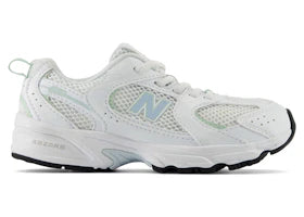 New Balance 530 Bungee Lace White Ice Blue (PS)