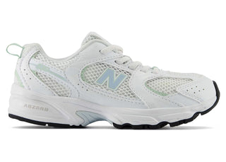 New Balance 530 Bungee Lace White Ice Blue (PS) - sneakers view 2