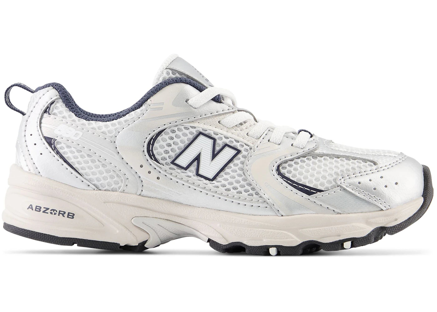 New Balance 530 Bungee Summer Fog Nimbus Cloud Navy (PS) - vue 360
