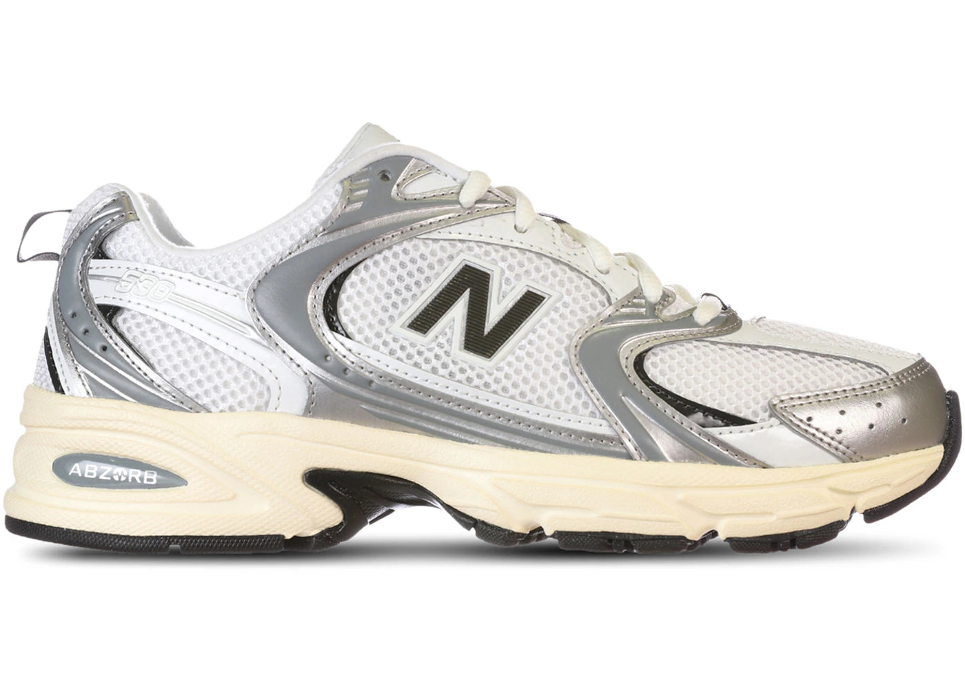 New Balance 530 Silver Metallic Black Cement