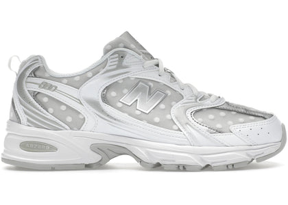 New Balance 530 Silver Metallic Polka Dots - authentic New Balance sneakers