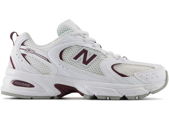 New Balance 530 White Dark Ice Wine sneakers - authentic New Balance shoes
