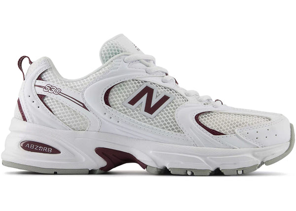 New Balance 530 White Dark Ice Wine sneakers - authentic New Balance shoes