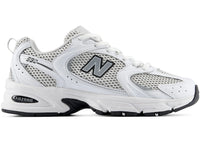 New Balance 530 White Silver Metallic Black Sole