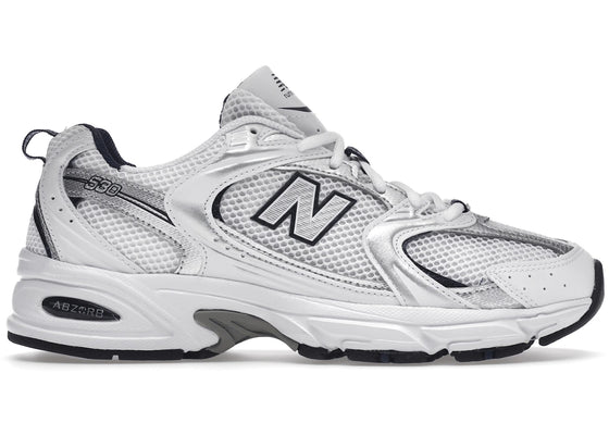 New Balance 530 White Silver Navy sneakers - authentic streetwear shoes