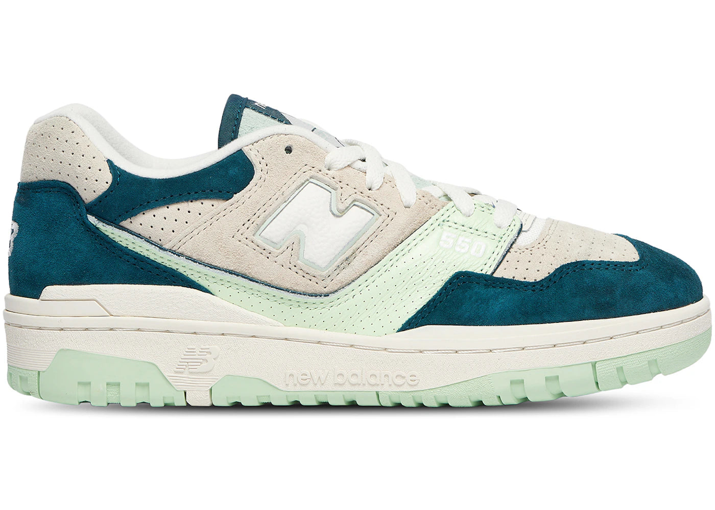 New Balance 550 Clay Ash Melon Water - vue 360