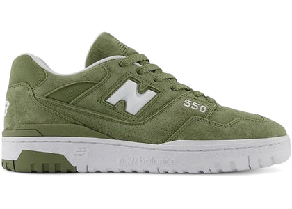 New Balance 550 Dark Olivine White - authentic New Balance sneakers