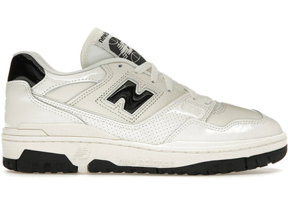 New Balance 550 Sea Salt Black Patent - authentic New Balance sneakers