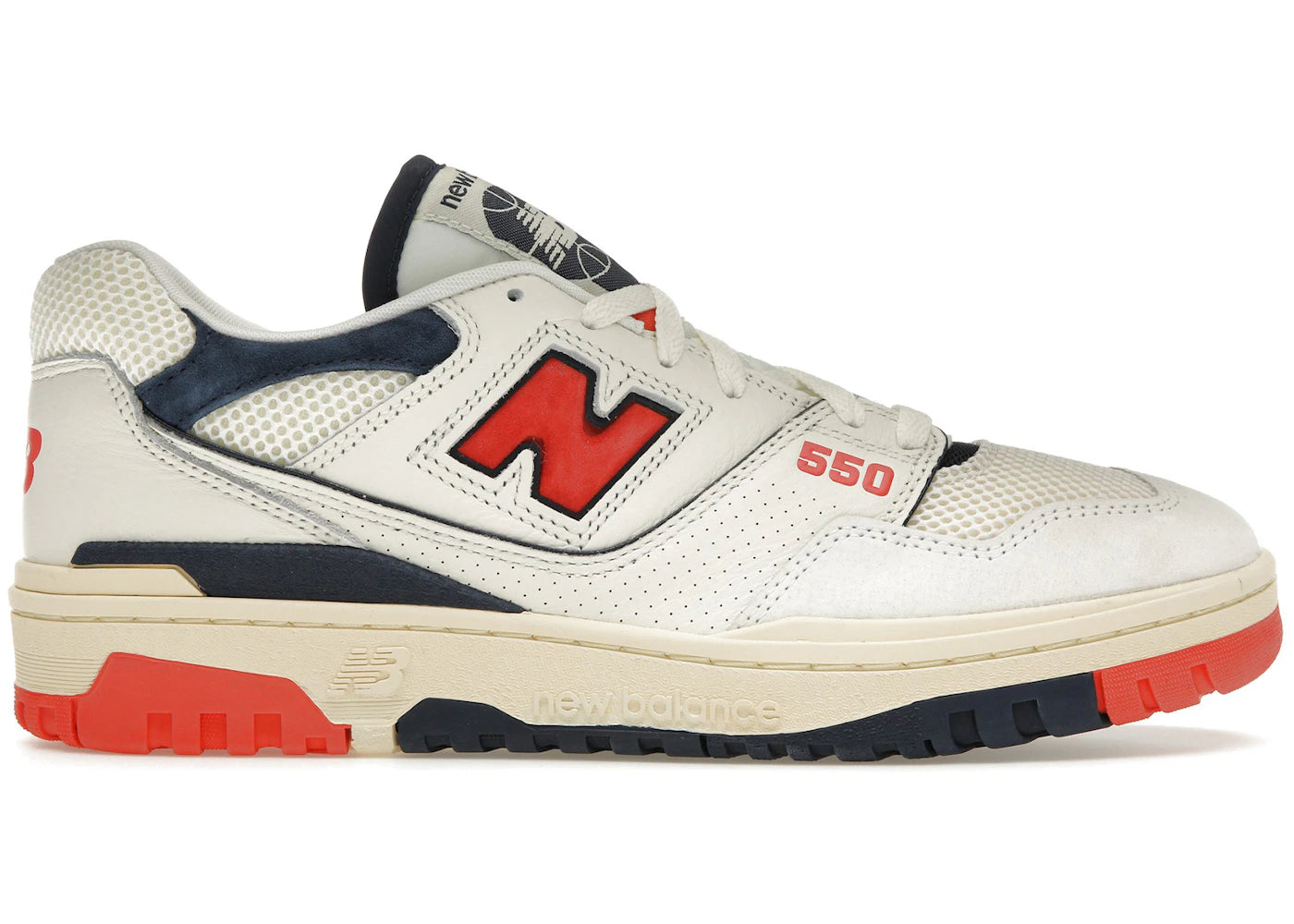 New Balance 550 Sea Salt Pack Blast Red