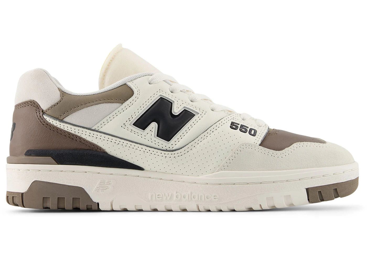 New Balance 550 Sea Salt Thunder Brown - vue secondaire A