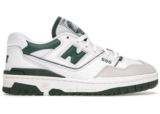 New Balance 550 White Green sneakers - authentic streetwear shoes