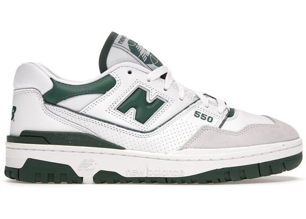 New Balance 550 White Green sneakers - authentic streetwear shoes