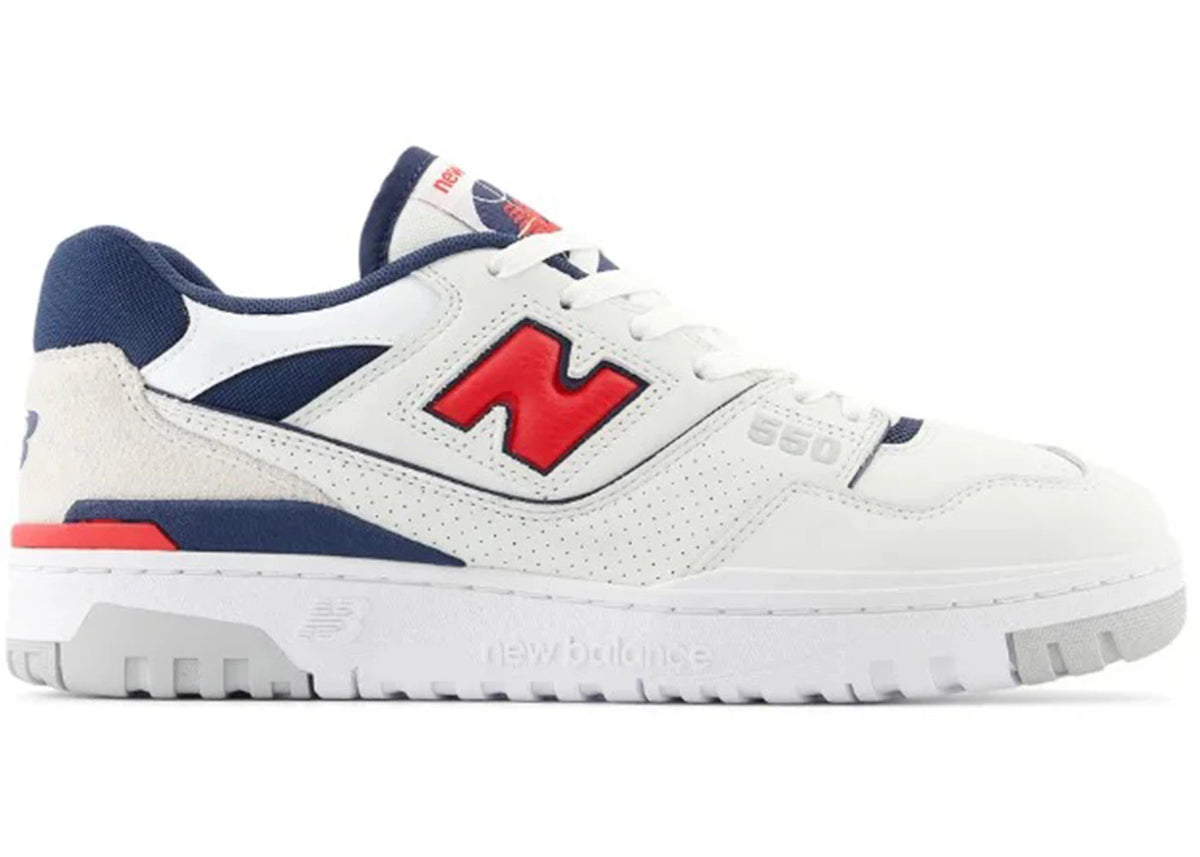 New Balance 550 White Navy Red - vue secondaire A