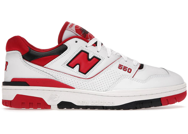 New Balance 550 White Red sneakers - authentic New Balance shoes