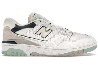 New Balance 550 White Winter Fog Navy - authentic New Balance sneakers