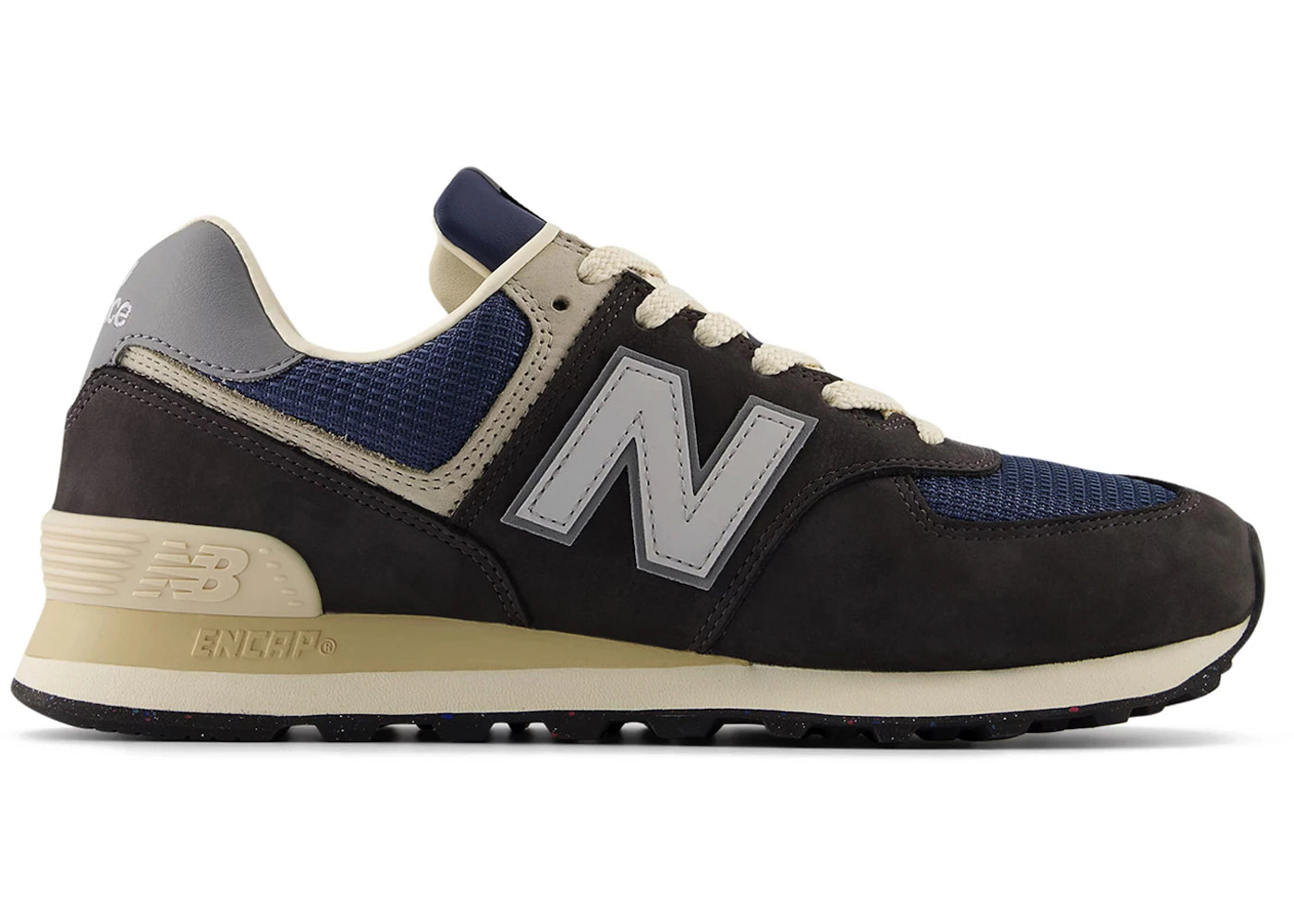 New Balance 574 Black Cement Slate Grey - vue 360