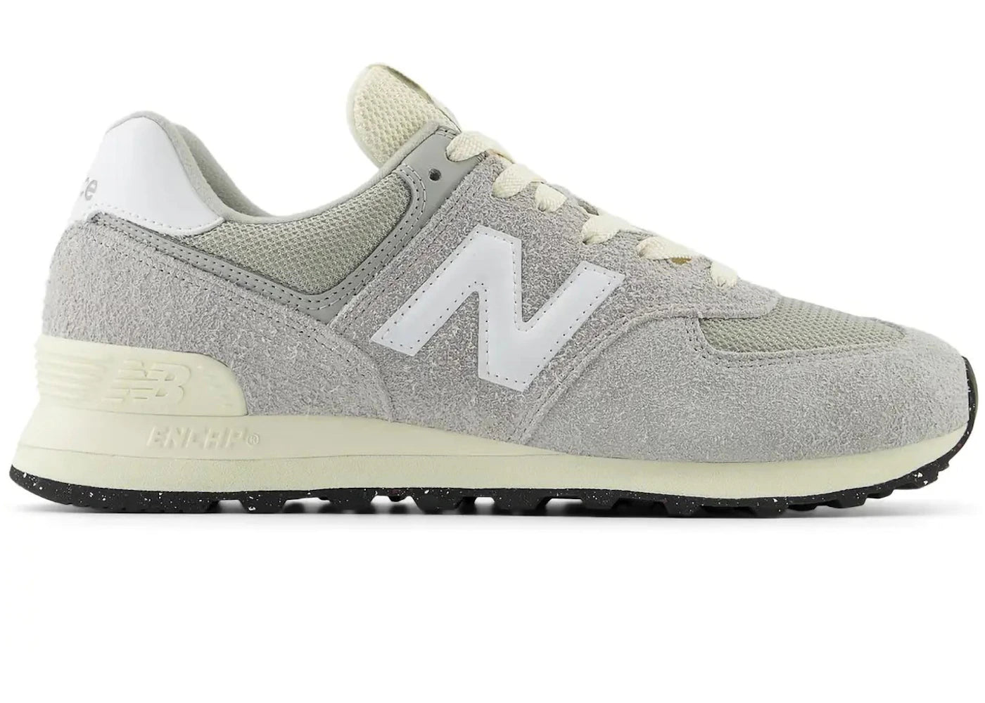 New Balance 574 Concrete White Angora - vue secondaire A