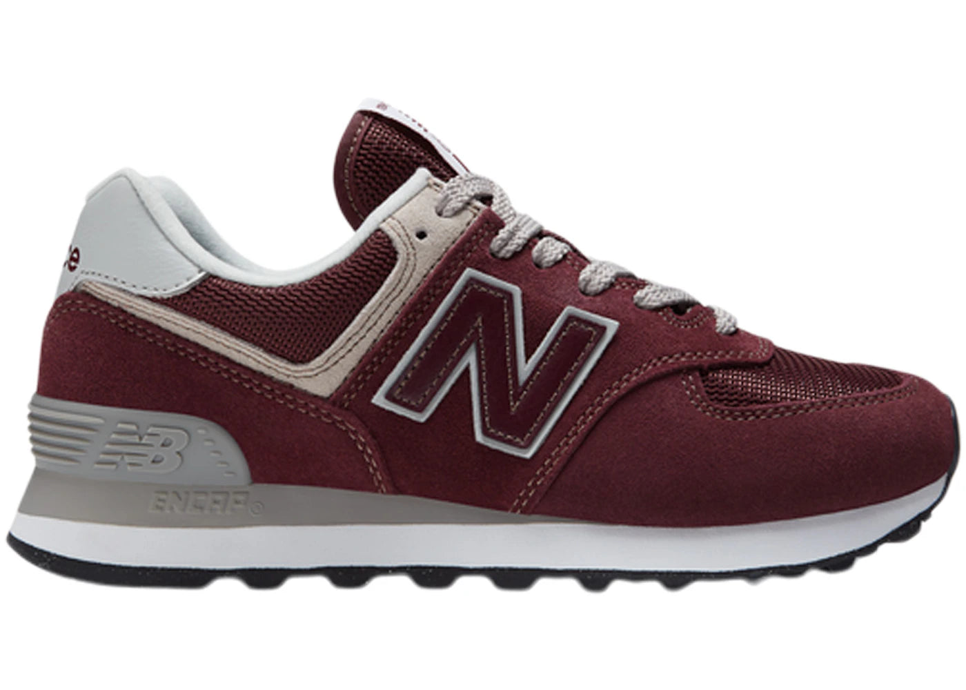 New Balance 574 Core Burgundy White (Women's)