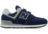 New Balance 574 Core Hook and Loop Navy White (PS)