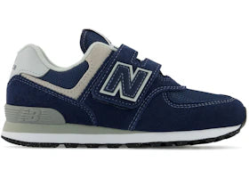 New Balance 574 Core Hook and Loop Navy White (PS)