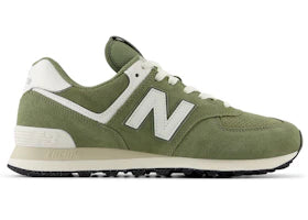 New Balance 574 Dark Olivine Sea Salt - authentic New Balance sneakers