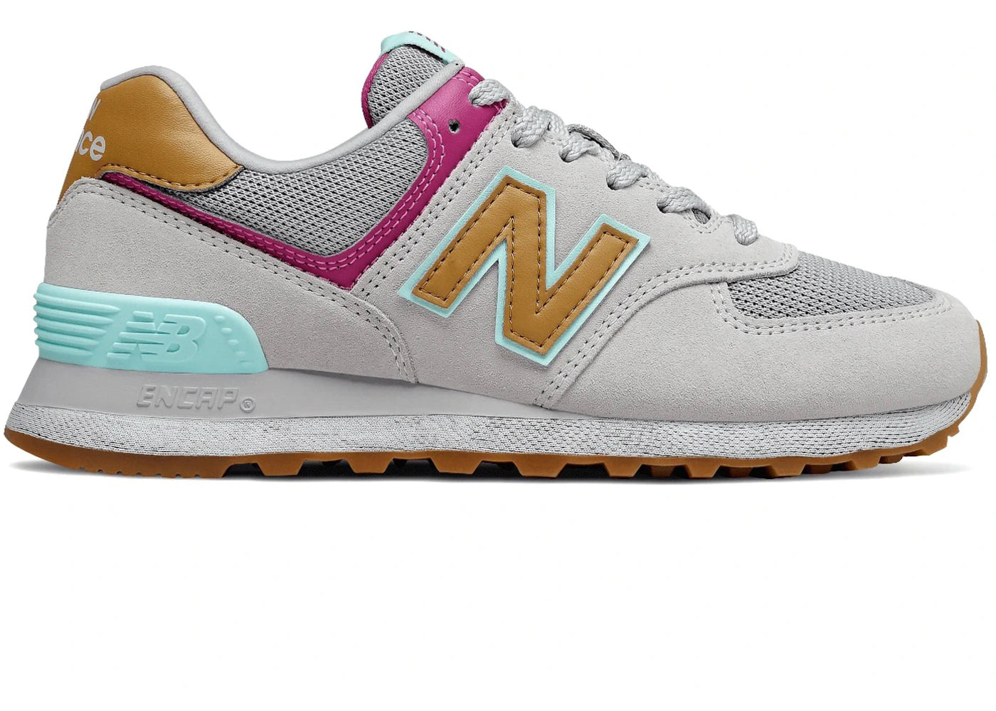 New Balance 574 Grey Multi (Women's) - vue secondaire A