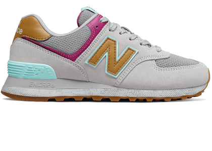 New Balance 574 Grey Multi (Women's) - sneakers view 2