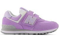 New Balance 574 Hook and Loop Lilac Glo Bright Lavender (PS)