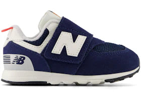 New Balance 574 Hook and Loop NB Navy Blast Red (TD) - authentic New Balance sneakers