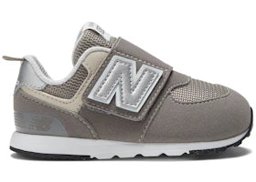 New Balance 574 Hook and Loop Rain Cloud Silver Metallic (TD) - vue 360