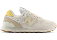 New Balance 574 Sea Salt Yellow Gum (Women's)