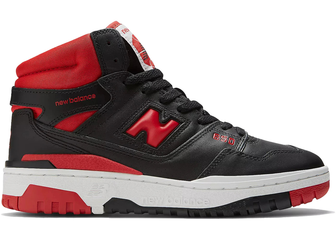 New Balance 650R Black Red - vue 360