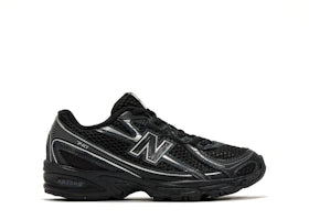 New Balance 740 Bungee Lace Black Grey Silver (PS) - vue 360